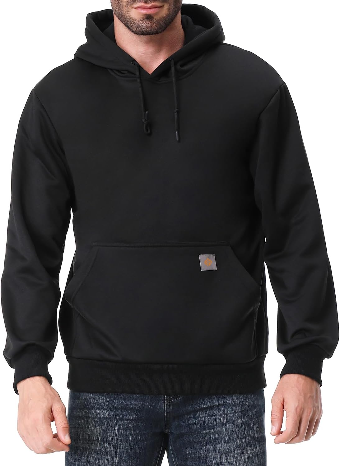 Men's Relaxed Fit Fleece Lined Pullover Hooded Sweatshirt - Soft Warm Winter Hoodie with Drawstring Hood - Small