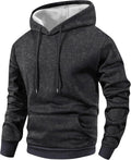 Men's Washed Vintage Pullover Hoodie - Long Sleeve Hooded Sweatshirt with Pocket for Running and Outdoor Days - Small