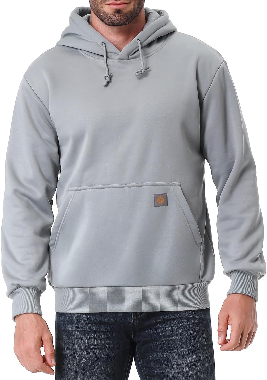Men's Relaxed Fit Fleece Lined Pullover Hooded Sweatshirt - Soft Warm Winter Hoodie with Drawstring Hood - Small