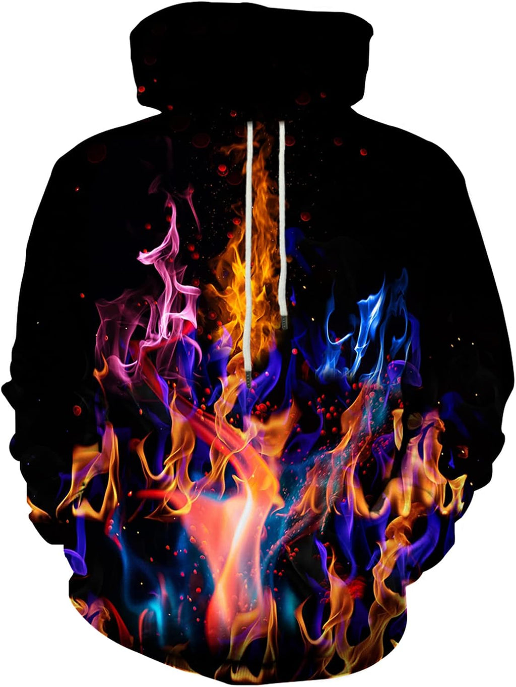 Unisex 3D Printed Graphic Hoodie - Novelty All Over Print Pullover Hooded Sweatshirt with Front Pocket - Large (17)