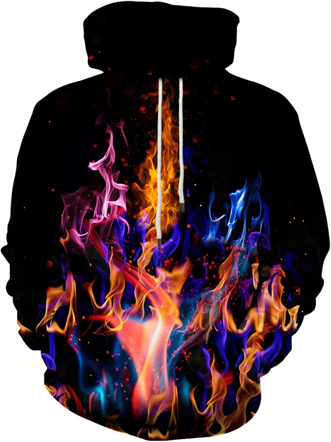 Unisex 3D Printed Graphic Hoodie - Novelty All Over Print Pullover Hooded Sweatshirt with Front Pocket - Large (17)