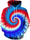 Unisex 3D Printed Graphic Hoodie - Novelty All Over Print Pullover Hooded Sweatshirt with Front Pocket - Small