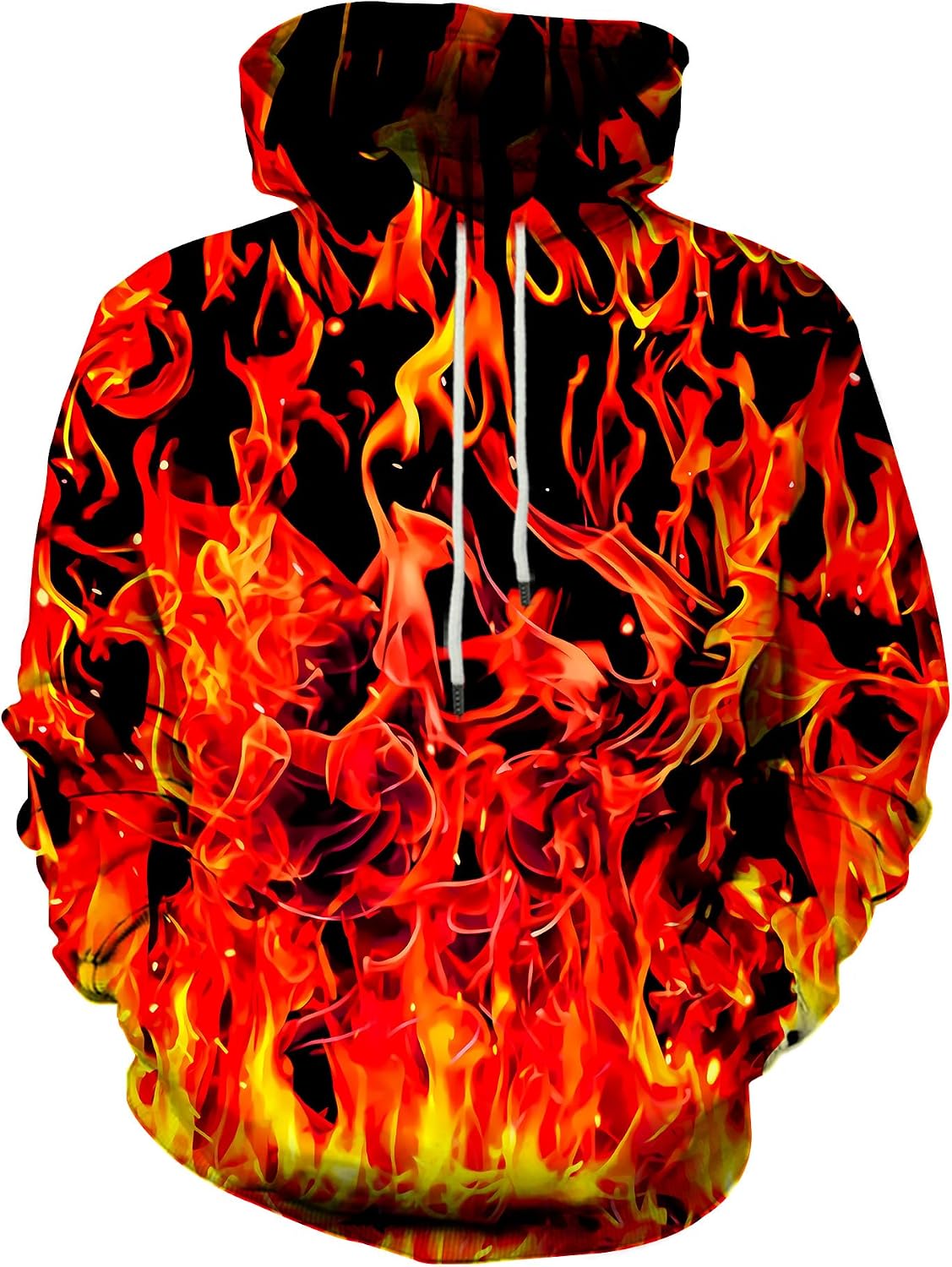 Unisex 3D Printed Graphic Hoodie - Novelty All Over Print Pullover Hooded Sweatshirt with Front Pocket