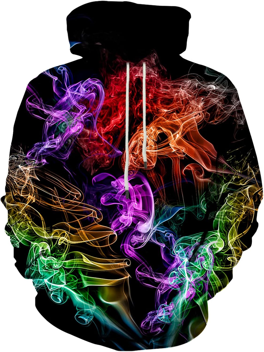 Unisex 3D Printed Graphic Hoodie - Novelty All Over Print Pullover Hooded Sweatshirt with Front Pocket - XX-Large