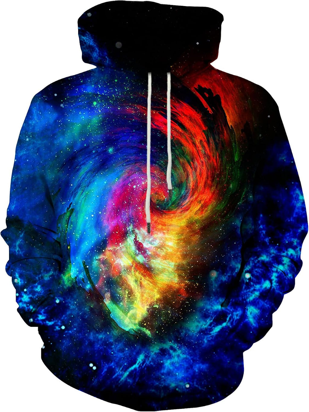 Unisex 3D Printed Graphic Hoodie - Novelty All Over Print Pullover Hooded Sweatshirt with Front Pocket - Small
